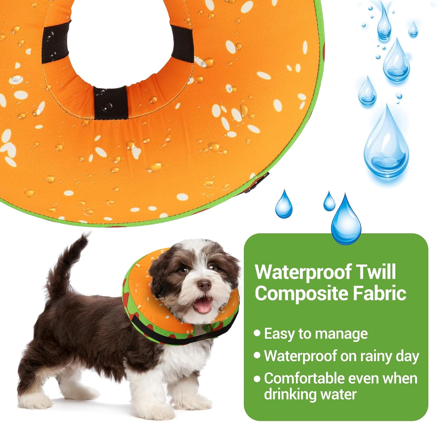 BEBANG Recovery Collar for Dogs & Cats, Inflatable Dog Cone Alternative