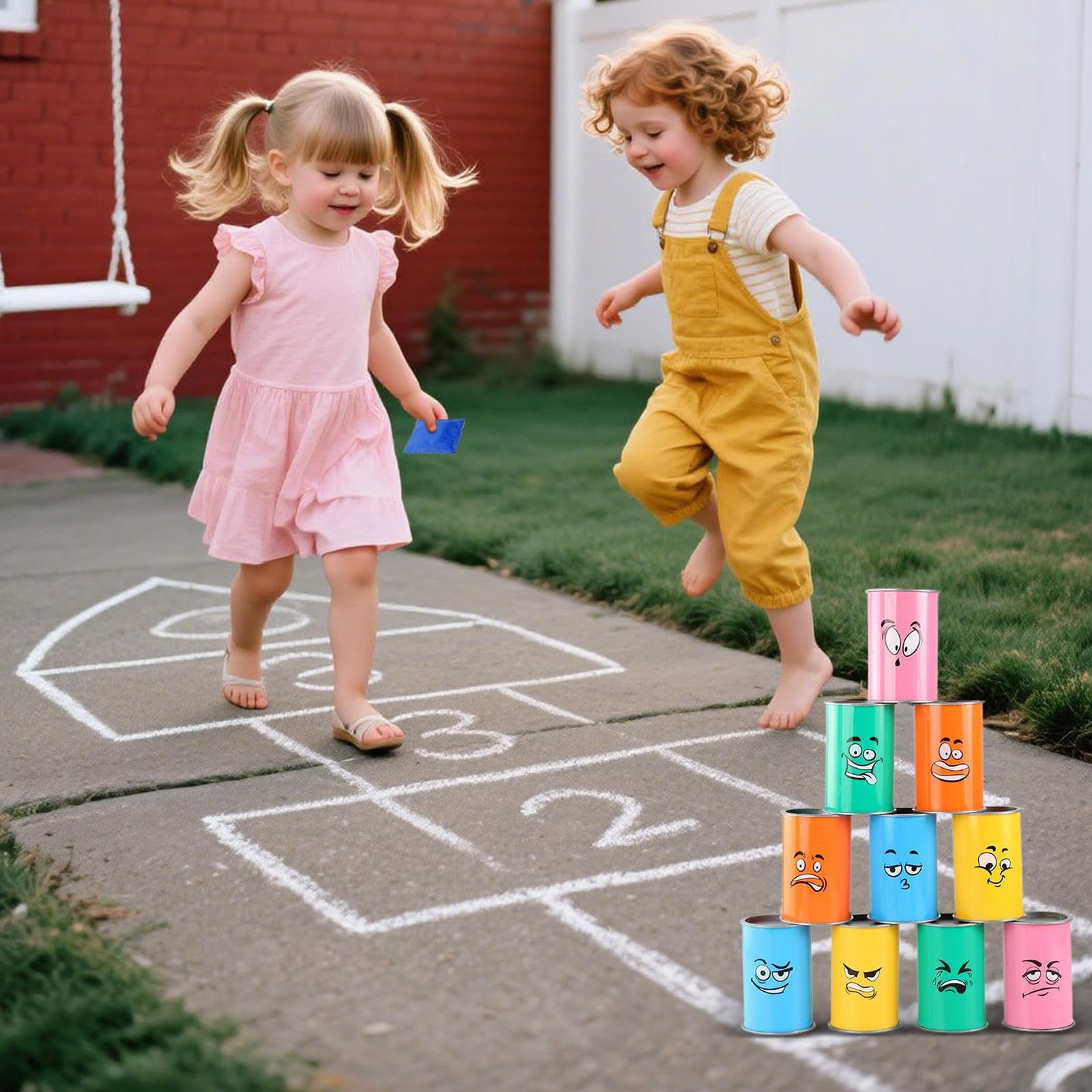 CAN Bean Bag Bag Games - 10,2x7cm, zabawna gra imprezowa dla dzieci ze światłami LED do zabawy na świeżym powietrzu w pomieszczeniach, wakacyjna rozrywka między interaktywnym wyzwaniem