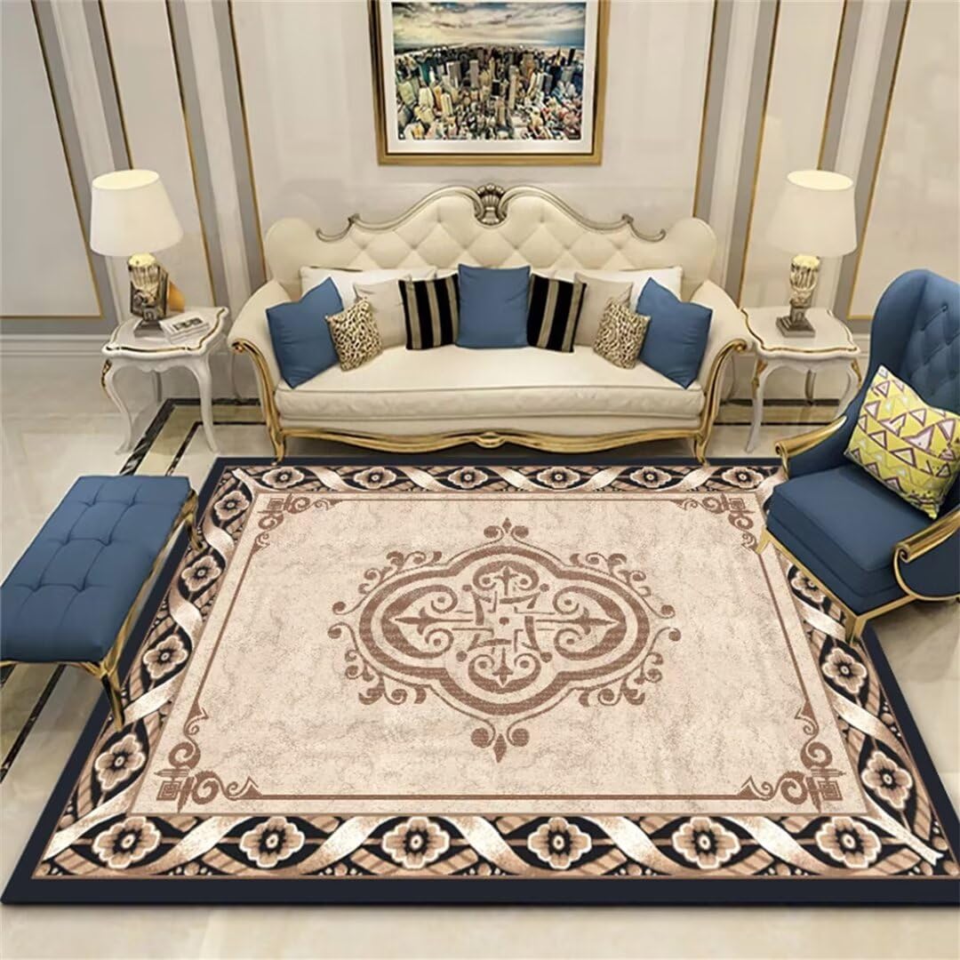 Tapis lavable et antidérapant à motif floral pour couloir et chambre d'enfant