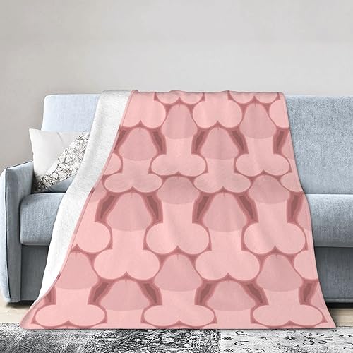 Miniatura 8 de Manta de pene de cuerpo masculino, manta de franela suave y mullida acogedora manta de franela para sofá, cálida y decorativa