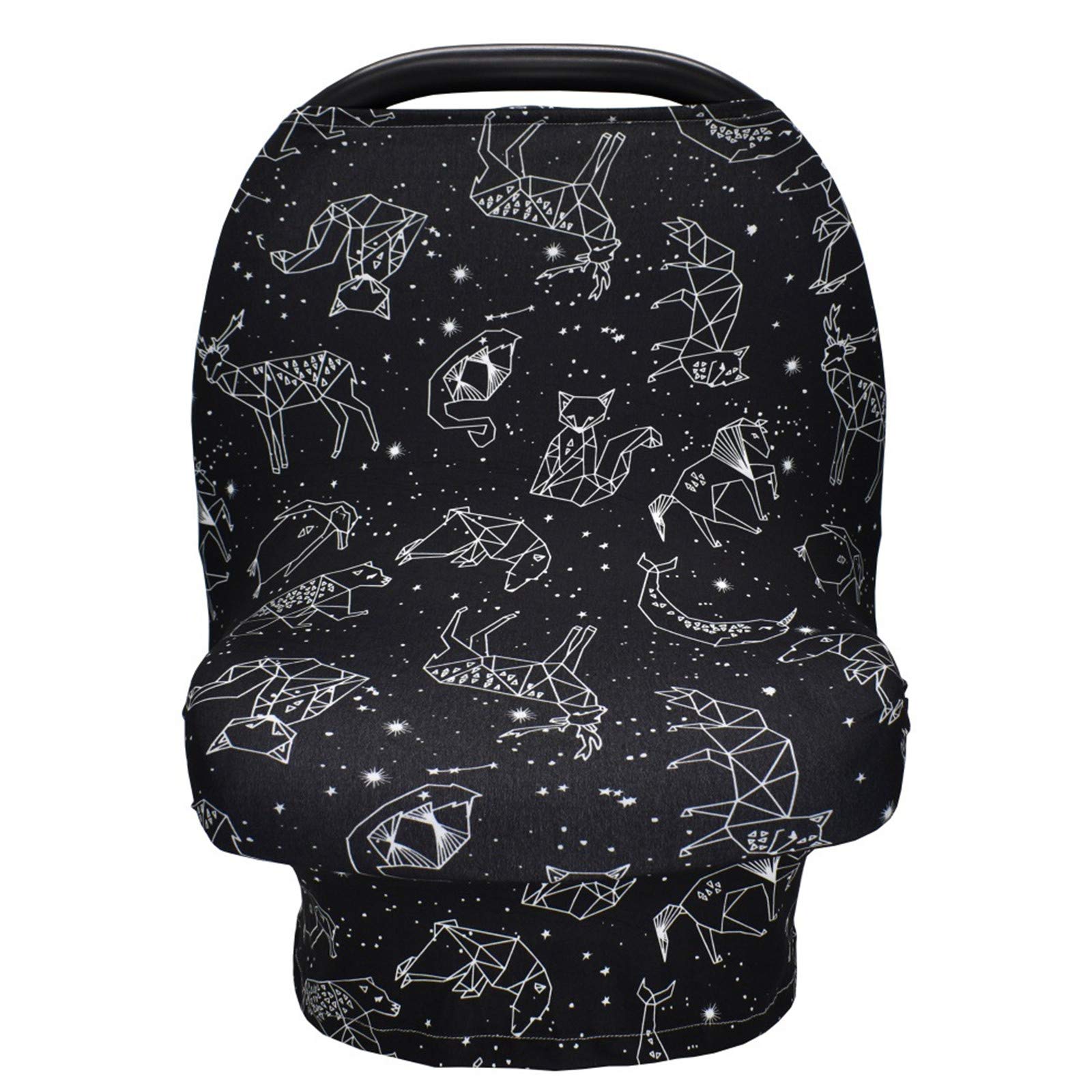 Nursing Cover for Breastfeeding, Stretchy Car Seat Cover for Babies, Soft Breathable Breastfeeding Cover, Stroller Covers, Shopping Cart Cover, Multi-Use High Chair Cover, Baby Shower Gifts