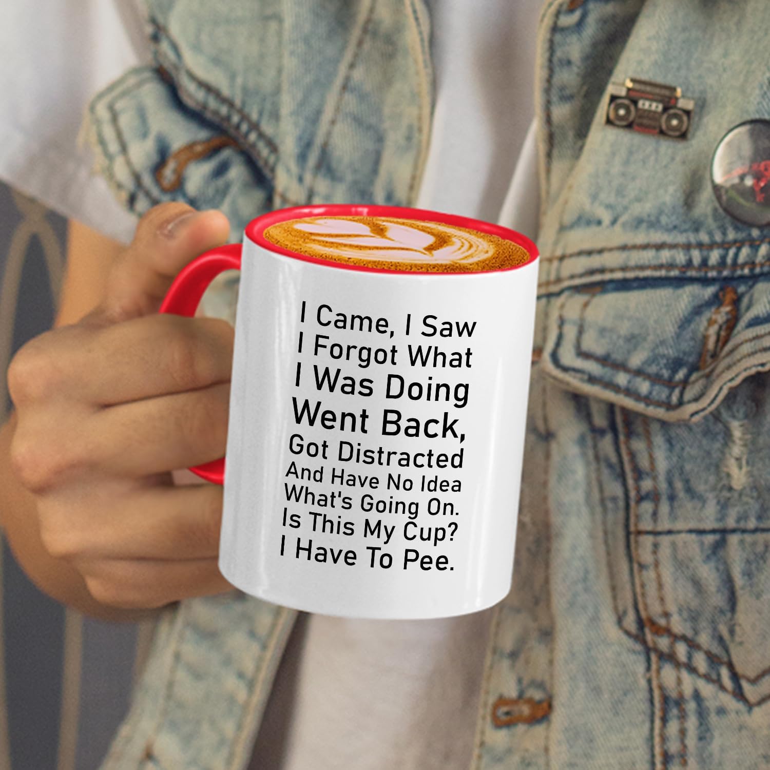 Veracco I Came I Saw I Forgot Coffee Mug Have No Idea Whats Going On Is This My Cup I Have To Pee Cup Sarcastic Gift Office Humor Gift Wife Coffee Mug Gifts For Forgetful Friend Office Humor Present - Image 7