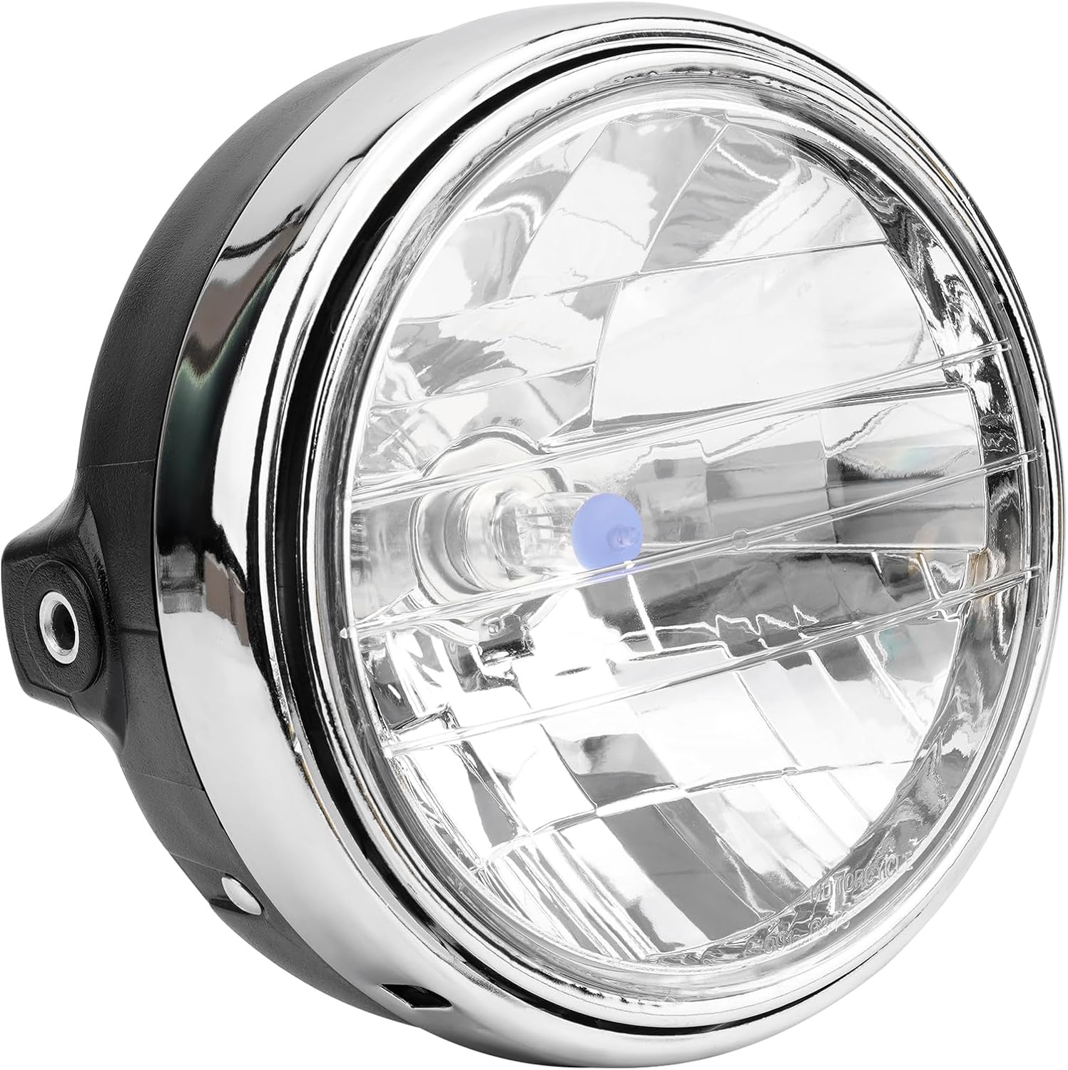 AHL Main Headlight Black Metal Kit Compatible with Honda CB400 CB500 CB1300 Hornet 250 600 900 VTEC400 VTR250 CB250 Round Head Light