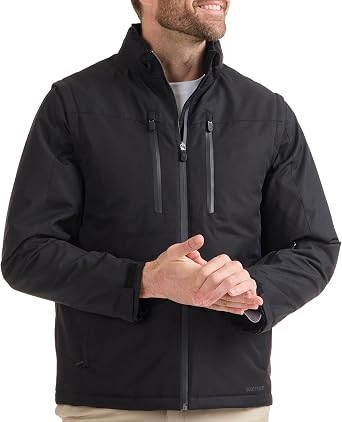 SCOTTeVEST Evorev Jacket for Men - 34 Hidden Pockets - RFID Protection, Removable Sleeves - Water Repellent Jacket for Travel