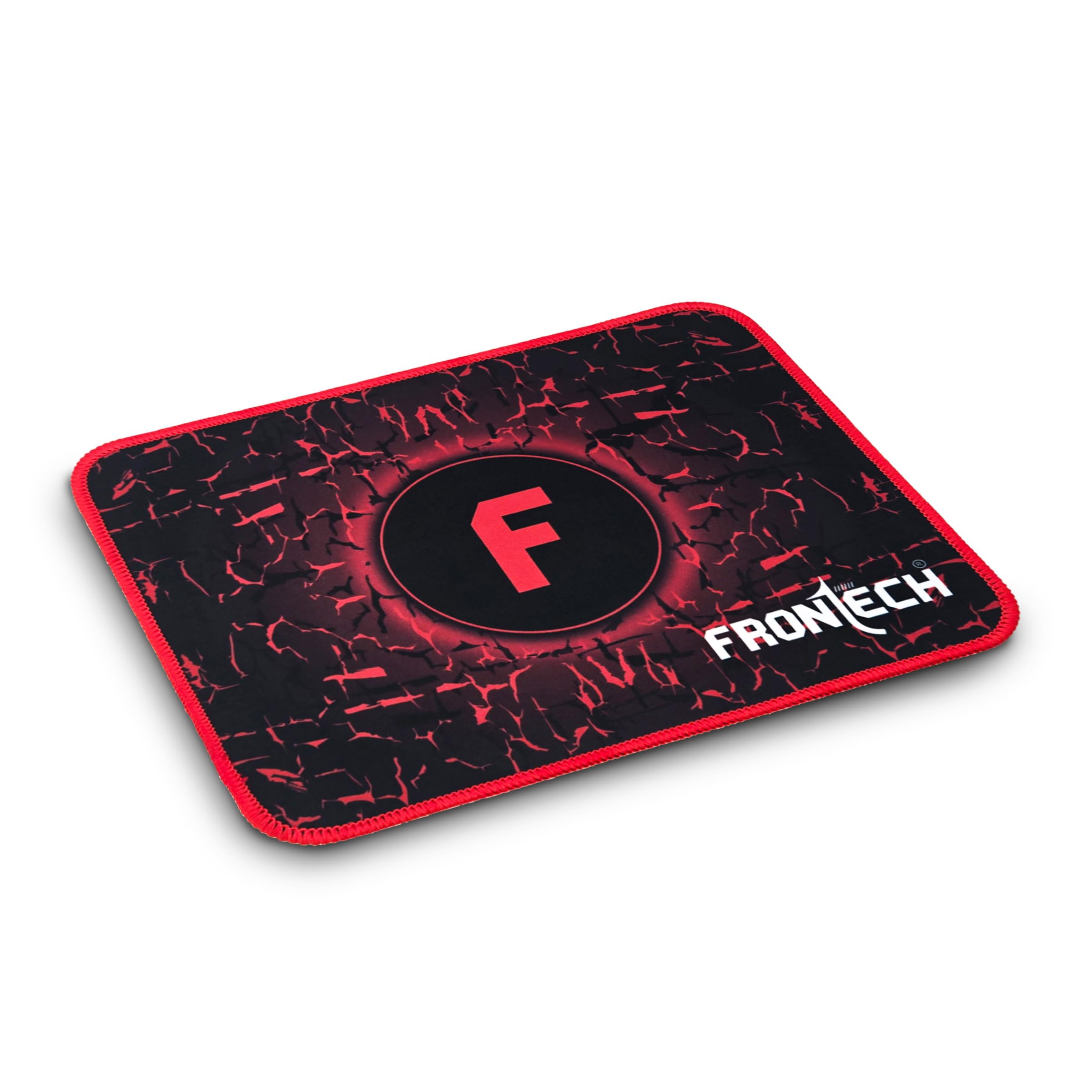 FRONTECH Gaming Mouse Pad | Water Resistant | Anti-Slip Base | Stitched Edges | 232mm x 182mm x 2mm | Red/Black (MSP-0062)-image-38