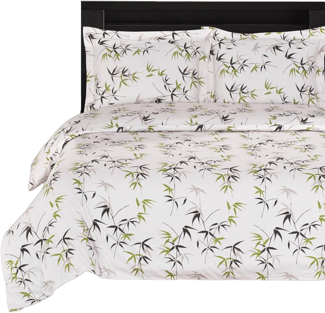 8pc (Full Size) Bed in a Bag Duvet Set Includes Cotton 3pc Bally Duvet Cover Set and 4pc Cotton Sheet Set with 1pc Down Alternative Comforter