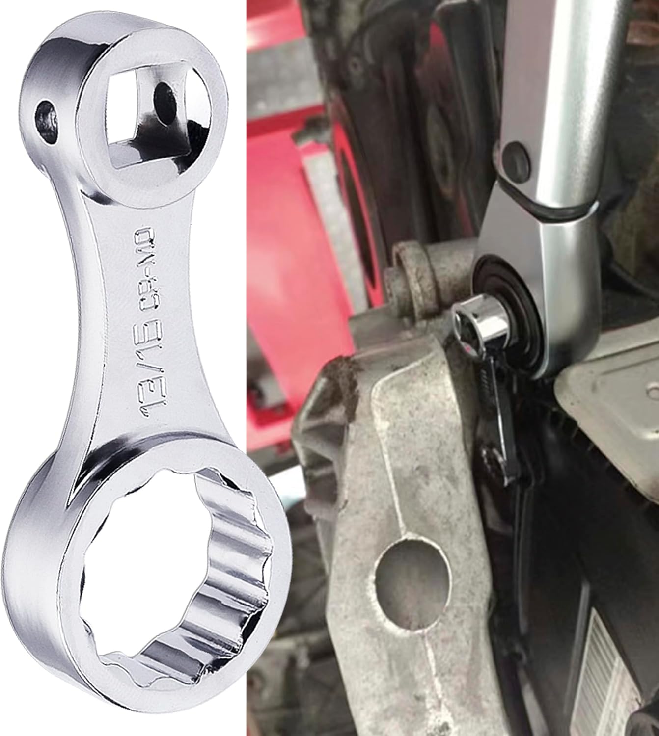 12-Piece SAE 12-Point Box End Torque Adapter Extension Set,3/8" Torque Wrench Adapter with 5/16", 3/8", 7/16", 1/2", 9/16", 5/8", 11/16", 3/4", 13/16", 7/8"