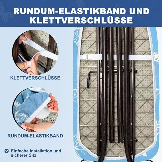 Ironing Board Cover with Thick Padding 110 x 30.115 x 35 cm