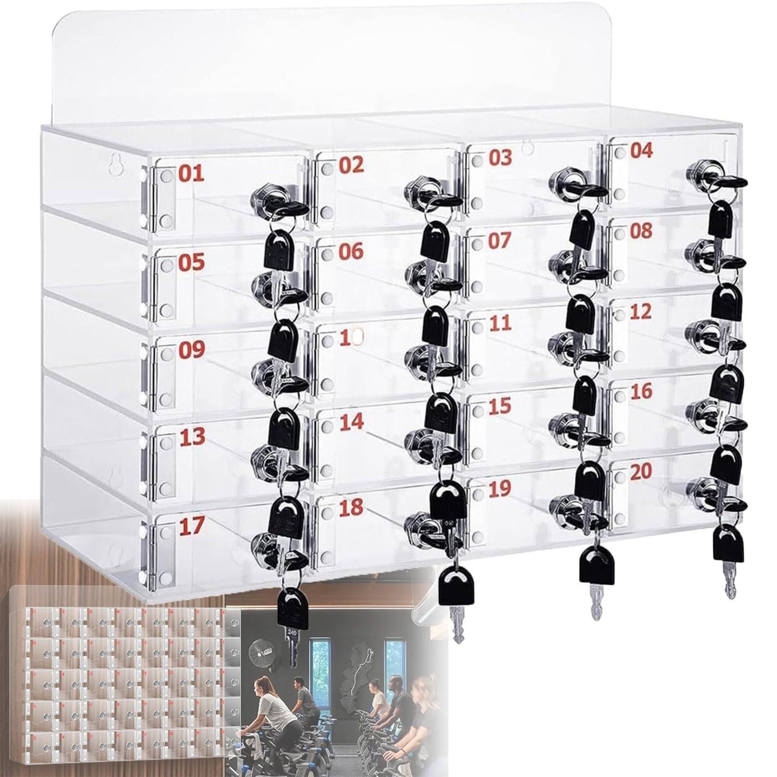 Casillero para teléfono móvil Caja de Almacenamiento para teléfono móvil Soporte acrílico para teléfono móvil Caja de Almacenamiento de Escritorio casillero acrílico para teléfono celula