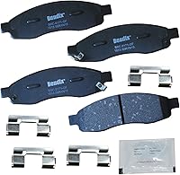 Vista 424 de Pastillas de Freno Delanteras Cerámicas Bendix Priority1 CFC430A para Modelos Selectos INFINITI G35, I30, Nissan 350Z, Altima, Juke, Maxima, Sentra