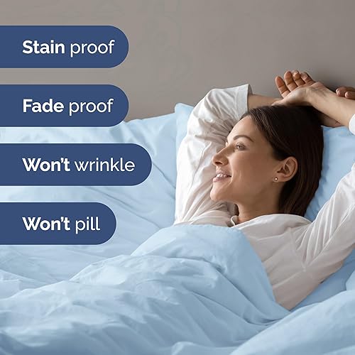 Miniatura 5 de Juego de funda de edredón tamaño Queen - Funda de edredón extra suave tamaño Queen 90 x 90 con 2 fundas de almohada - Ropa de cama de hotel de lujo