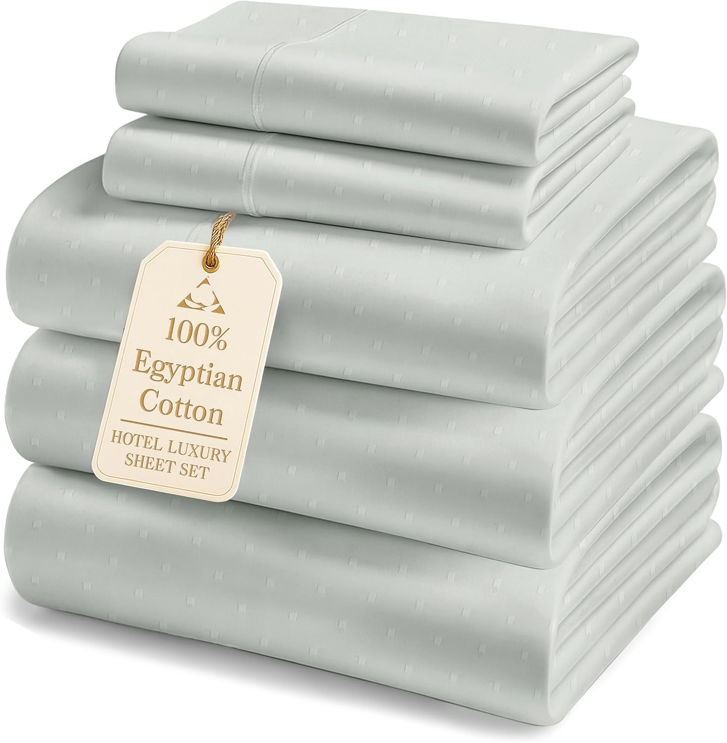 Bed Sheets Queen Size Sateen Weave - Dark Grey Swiss Dot thumbnail