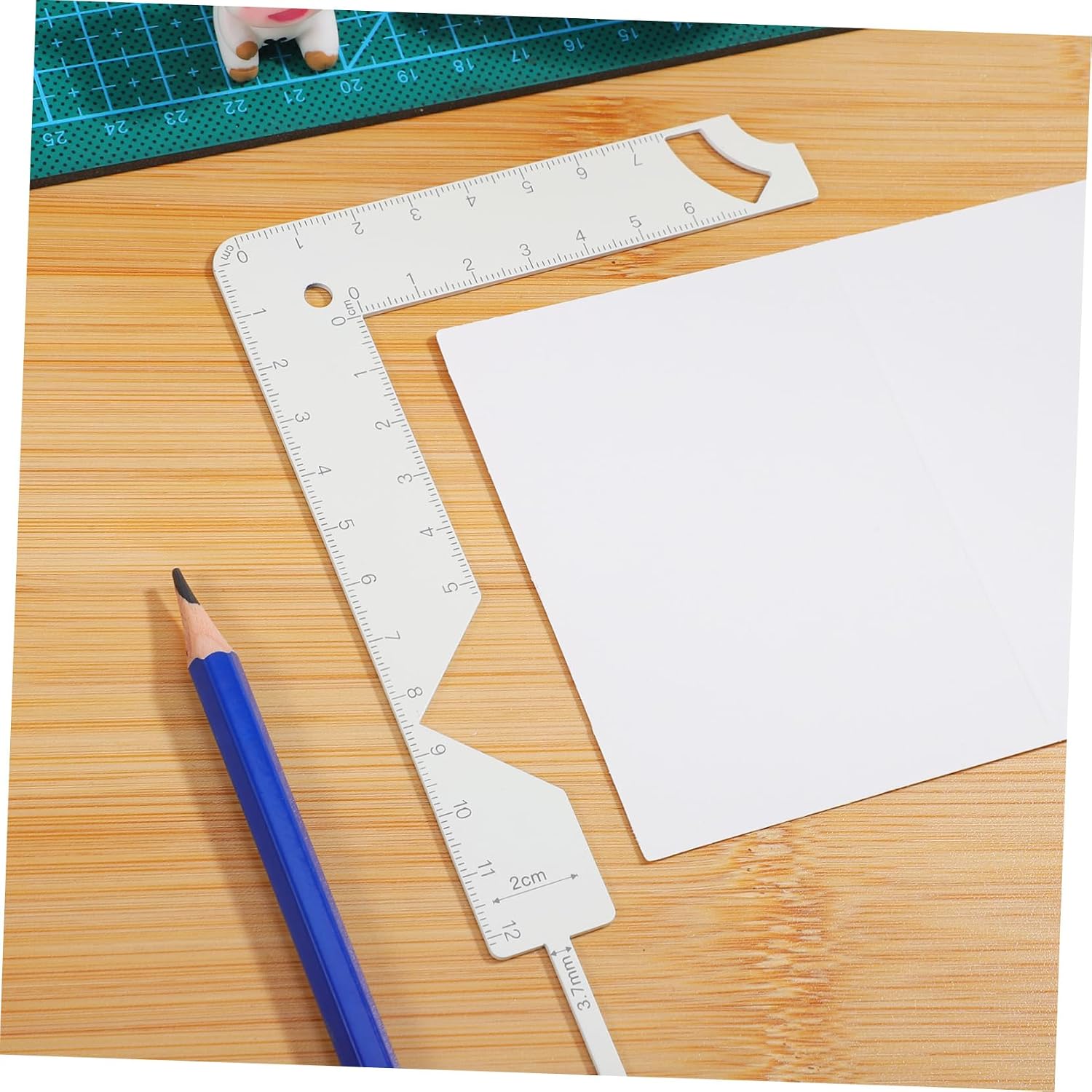 2pcs Metal Book Cover Guide Ruler Tool for Accurate Bookbinding Positioning Stencil for Scrapbooking and Crafting Projects and Stylish Design