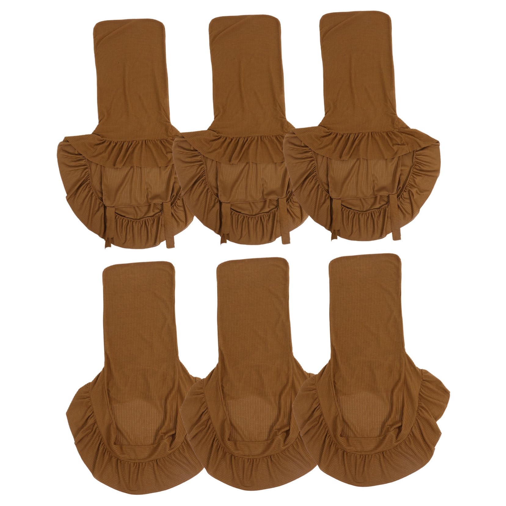 Housse de chaise extensible salle à manger lavable POPETPOP housse de protection souple 6 pièces
