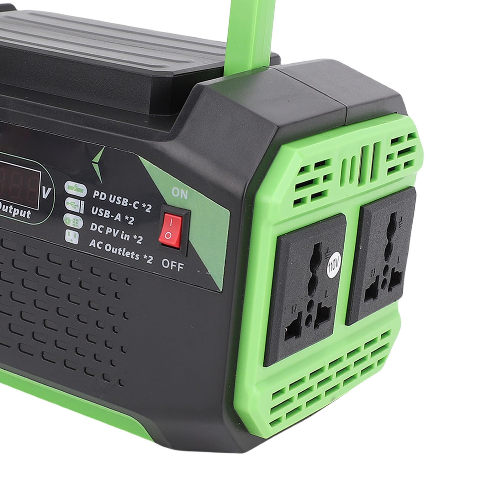 Generic Design Compatto con Inverter per Auto da 300 W con Porte di Ricarica Rapida per Smartphone e Laptop, Ideale per Viaggiatori e Primi Soccorritori