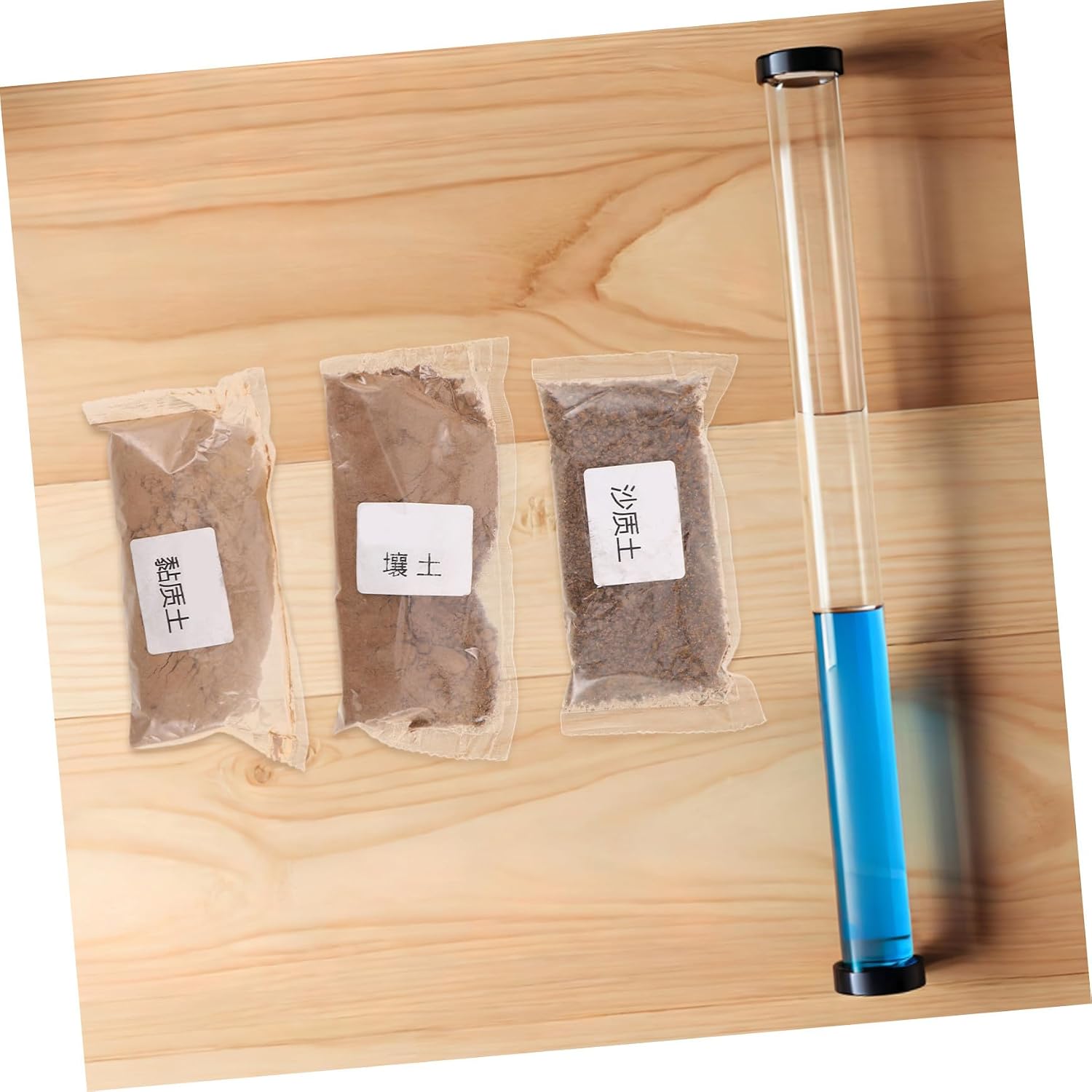 2 Sets Soil Test Kits with Real Soil Specimens for Classroom Science Experiments