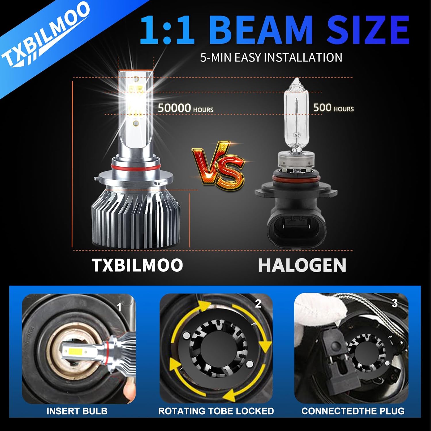 Compatible For 2009-2012 Dodge Ram 1500 2500 3500 (Laramie/SLT/Outdoorsman), High&Low Beam Fog Light Bulbs Kit, 32000LM 300% Brightness 6500K White with Cooling Fan, Plug and Play, Pack of 6