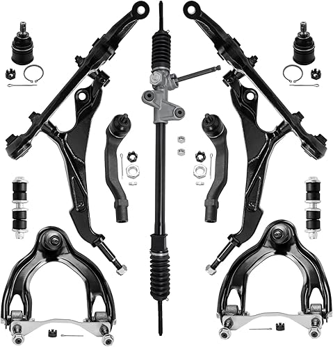 Miniatura 89 de Detroit Axle - Kit de suspensión frontal de 10 piezas para Chevy Trailblazer GMC Envoy XL Buick Rainier 9-7X Ascender, inferior y superior, 4 brazos