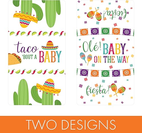 Miniatura 3 de Taco 'Bout a Baby Fiesta Shower Mini Candy Bar Wrappers - 45 etiquetas adhesivas