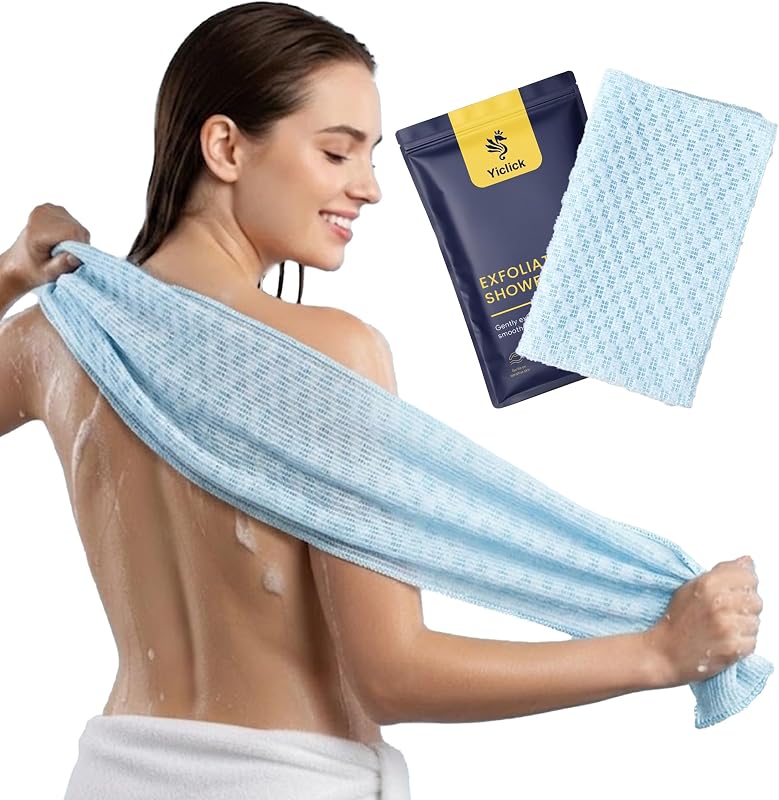 Bucha esfoliante corporal Yiclick para banho, com design extralongo, 101,6 cm