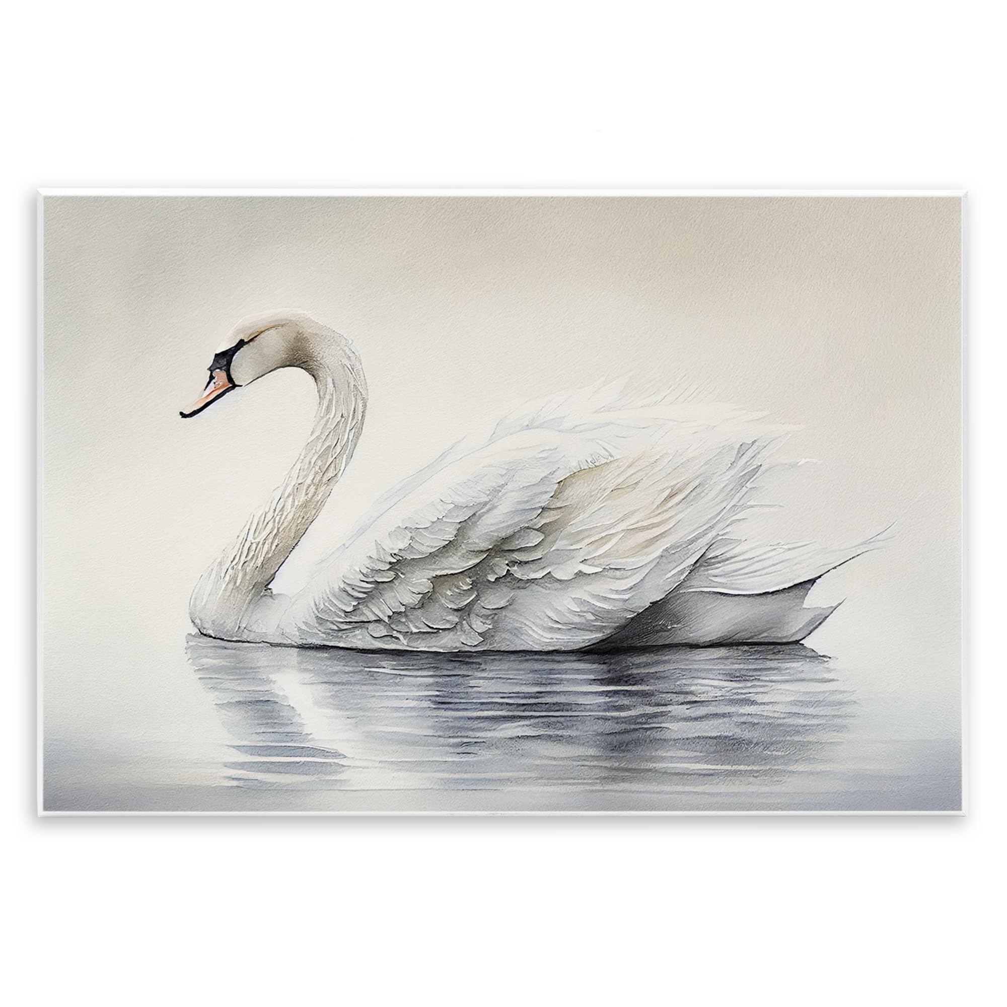 Stupell Industries Elegant Floating Swan Wall Plaque Art, design by Sasha, 13 x 19