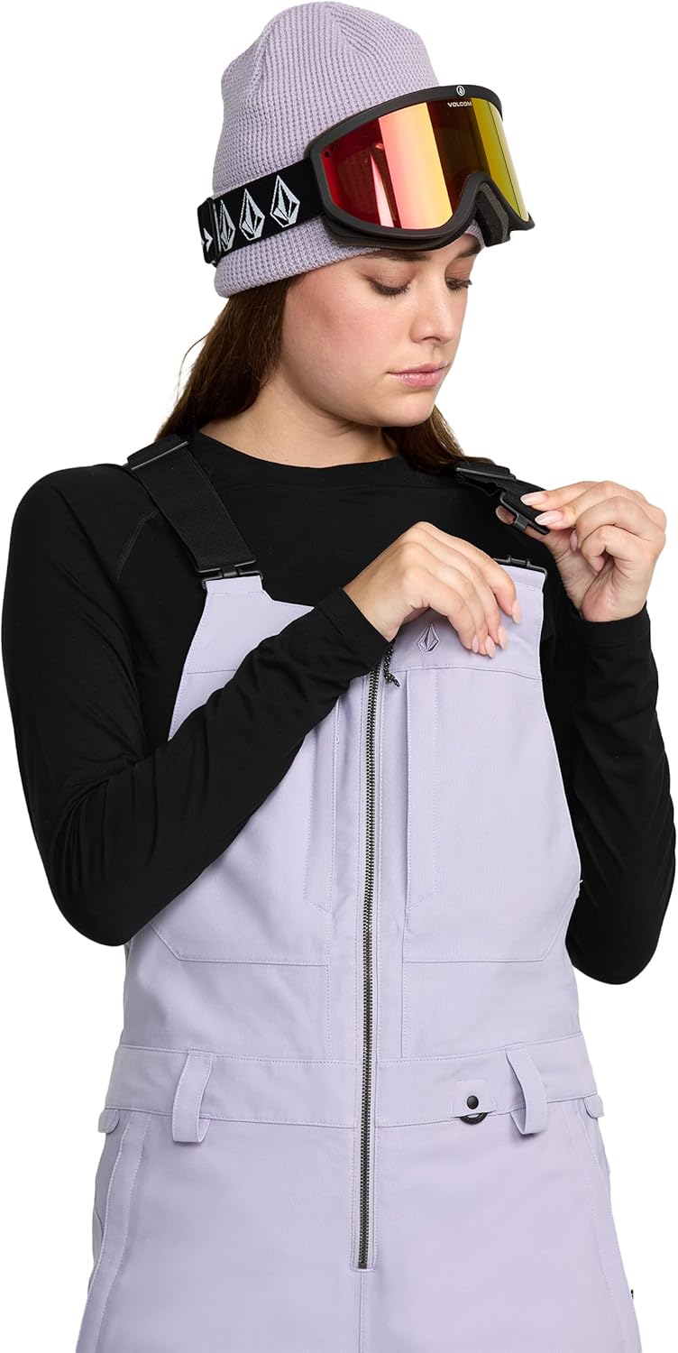 Volcom Women's Swift Snowboard Bib Overall– 15K Waterproof Stretch Slim Fit with REPREVE®