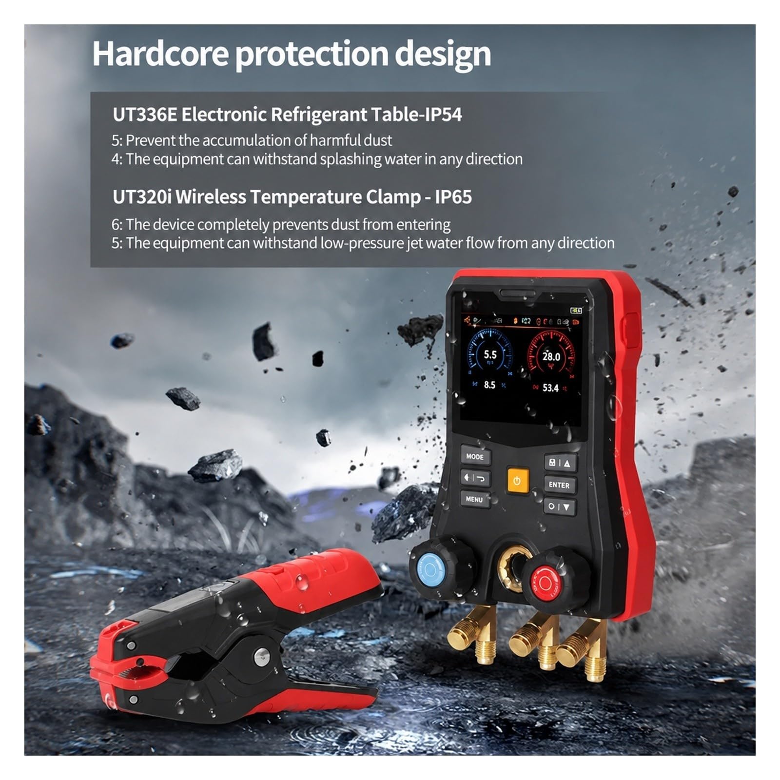 KIT UT336E Calibre Del Colector Digital UT320I Temperatura Inalámbrica