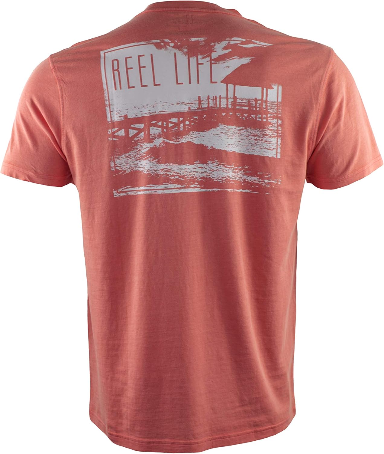 T-shirt De Pêche Reel Life – Homme, Taille M, Bleu, Manches Courtes, état Correct