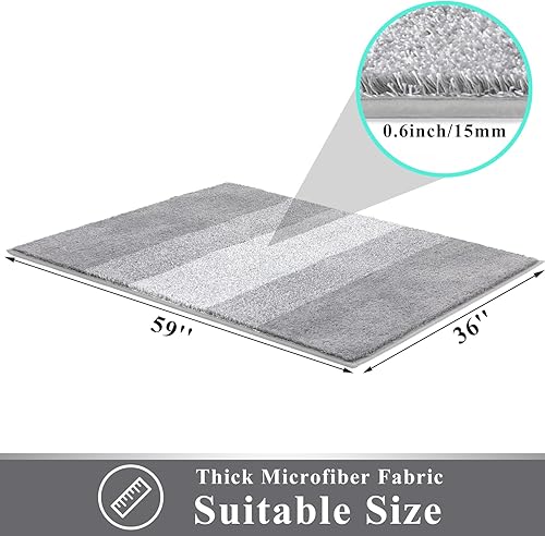 Miniatura 167 de Vaukki Tapete para puerta de entrada, antideslizante, absorbente, atrapador de lodo, tapete para el interior, tapete lavable para puerta de entrada