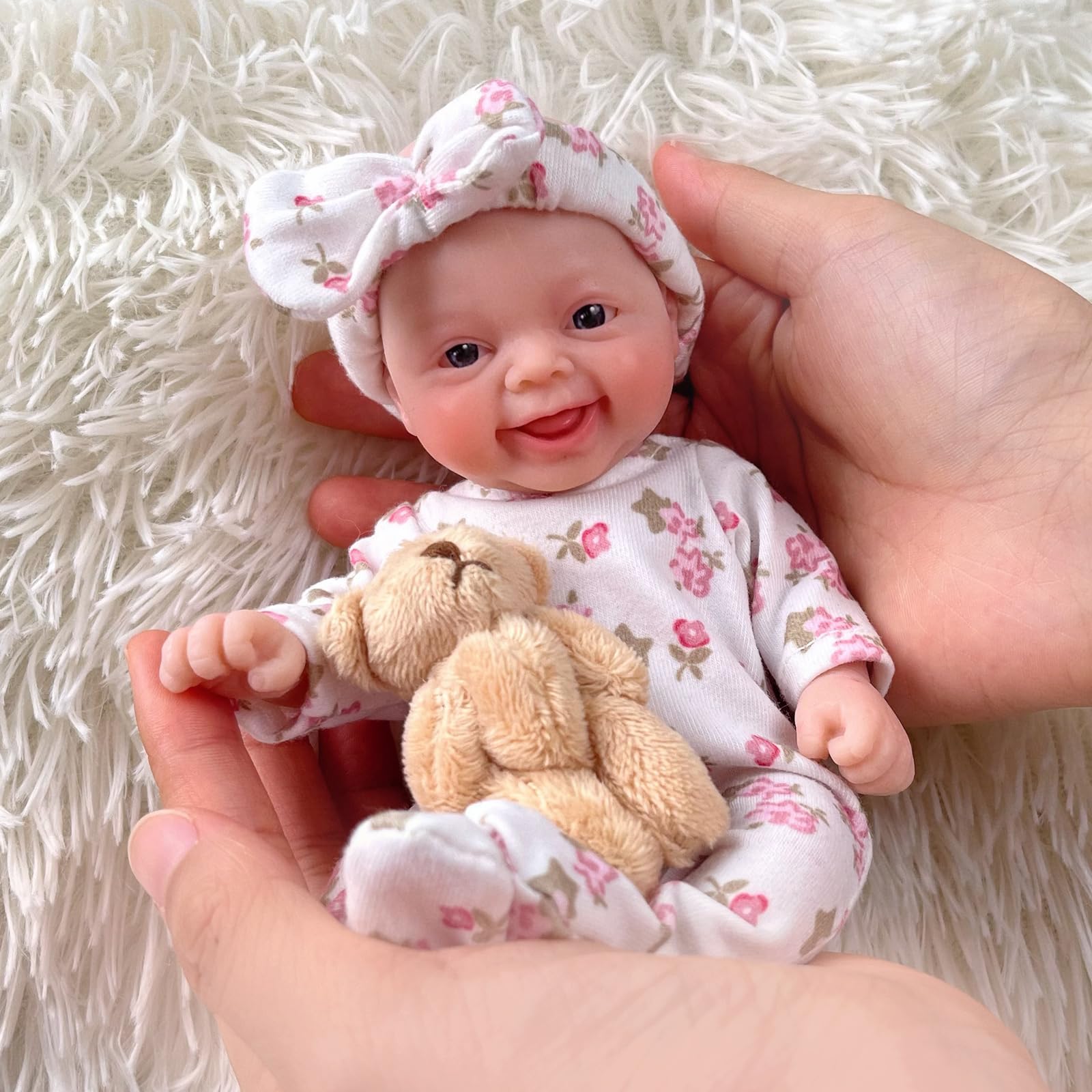 Mire ＆ Mire Reborn Baby Dolls 12'' Platinum Full Silicone Baby Doll Realistic-Newborn Baby Dolls Girl That Look Real Sleeping Baby Doll fo 並行輸入品 Mire \u0026 Mire Lifelike Reborn Baby Dolls - 17-Inch Realistic Newborn
