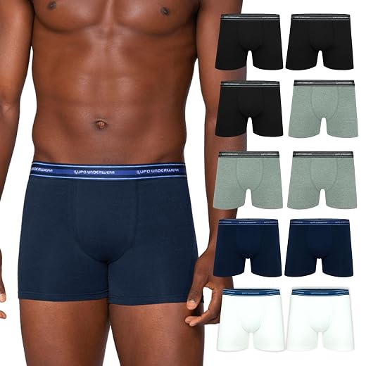 Kit 10 Cueca Boxer Lupo Algodão Cotton Respirável Masculina