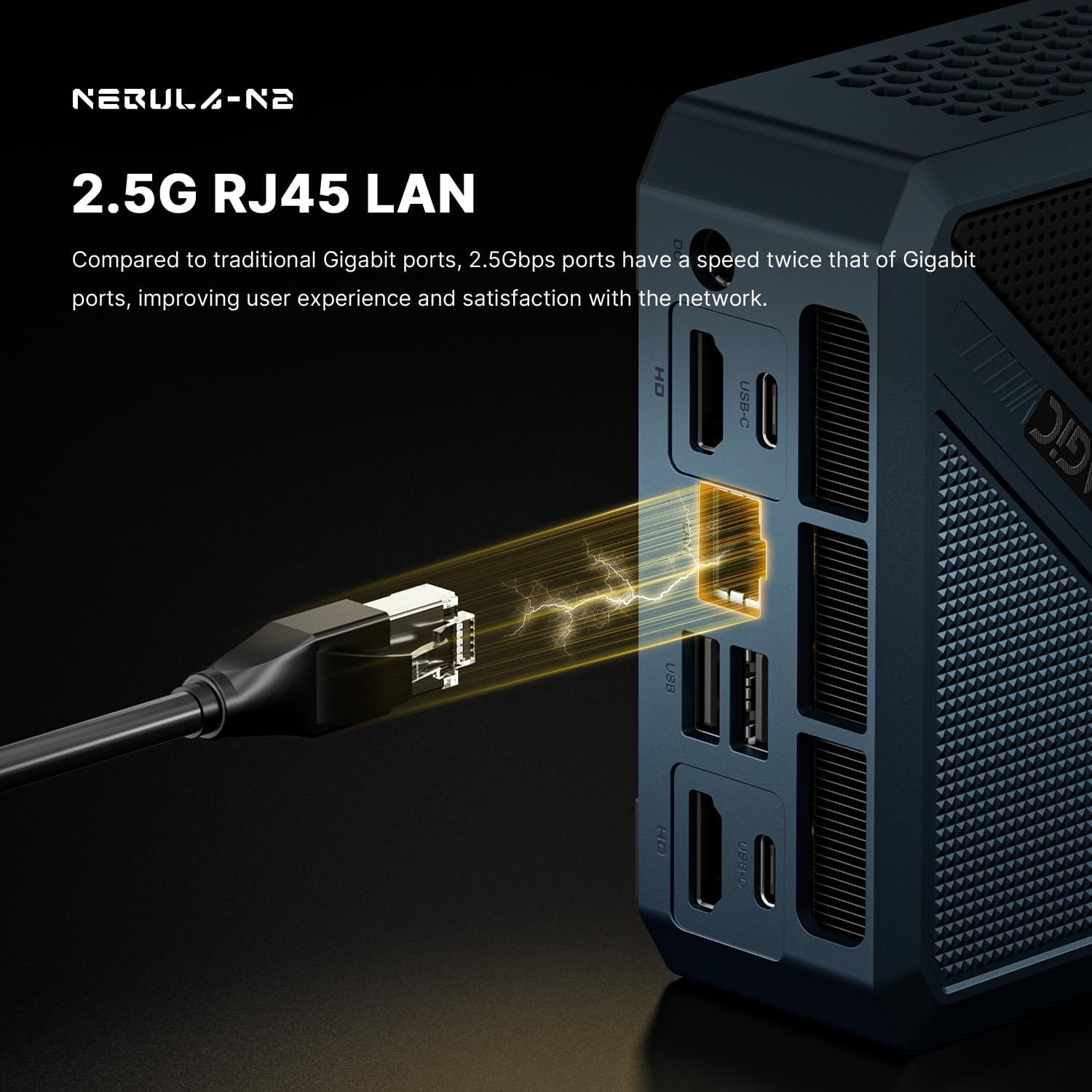 origimagic N2 Pro Mini PC,con Ryzen 7 6800H (8C/16T,fino a 4,7GHz),32G RAM 512GB SSD,Dual HDMI 2.0/USB4/WiFi6/BT 5.2/ LAN 2.5G Mini Desktop PC for Businesses