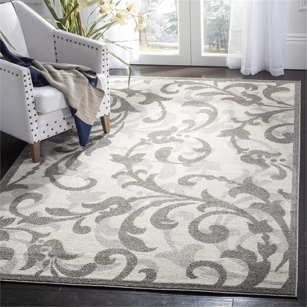 Pemberly Row 3' x 5' Area Rug, Ivory and Gray, Neutral Accent for Bedrooms, Living Rooms, Entryways, Home Offices, Modern and Minimalist Decor, Durable Everyday Use Indoor Rug