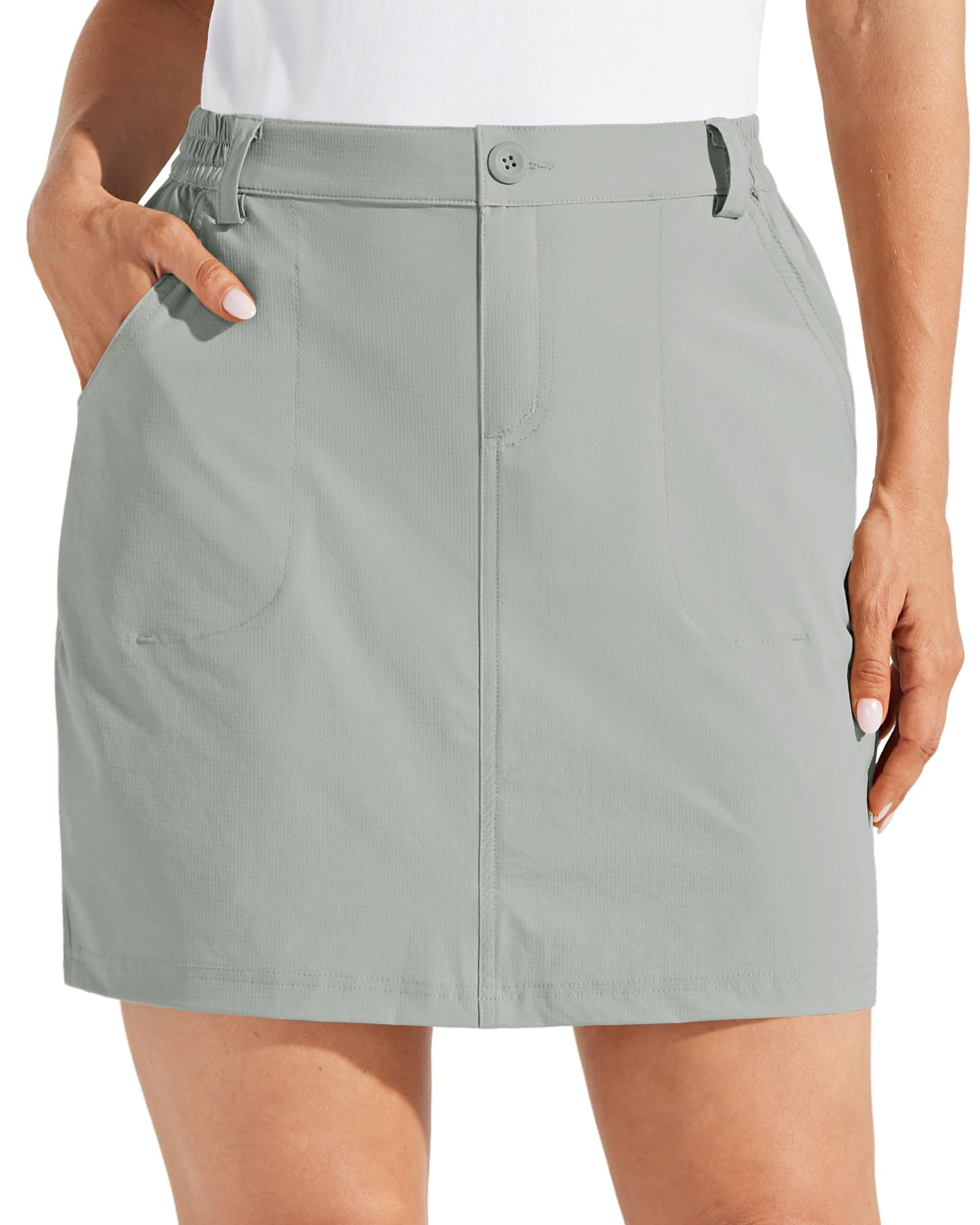 Willit Women's Skorts Golf Casual Skort Skirts UPF 50+ Quick Dry Zip Pockets Outdoor Hiking