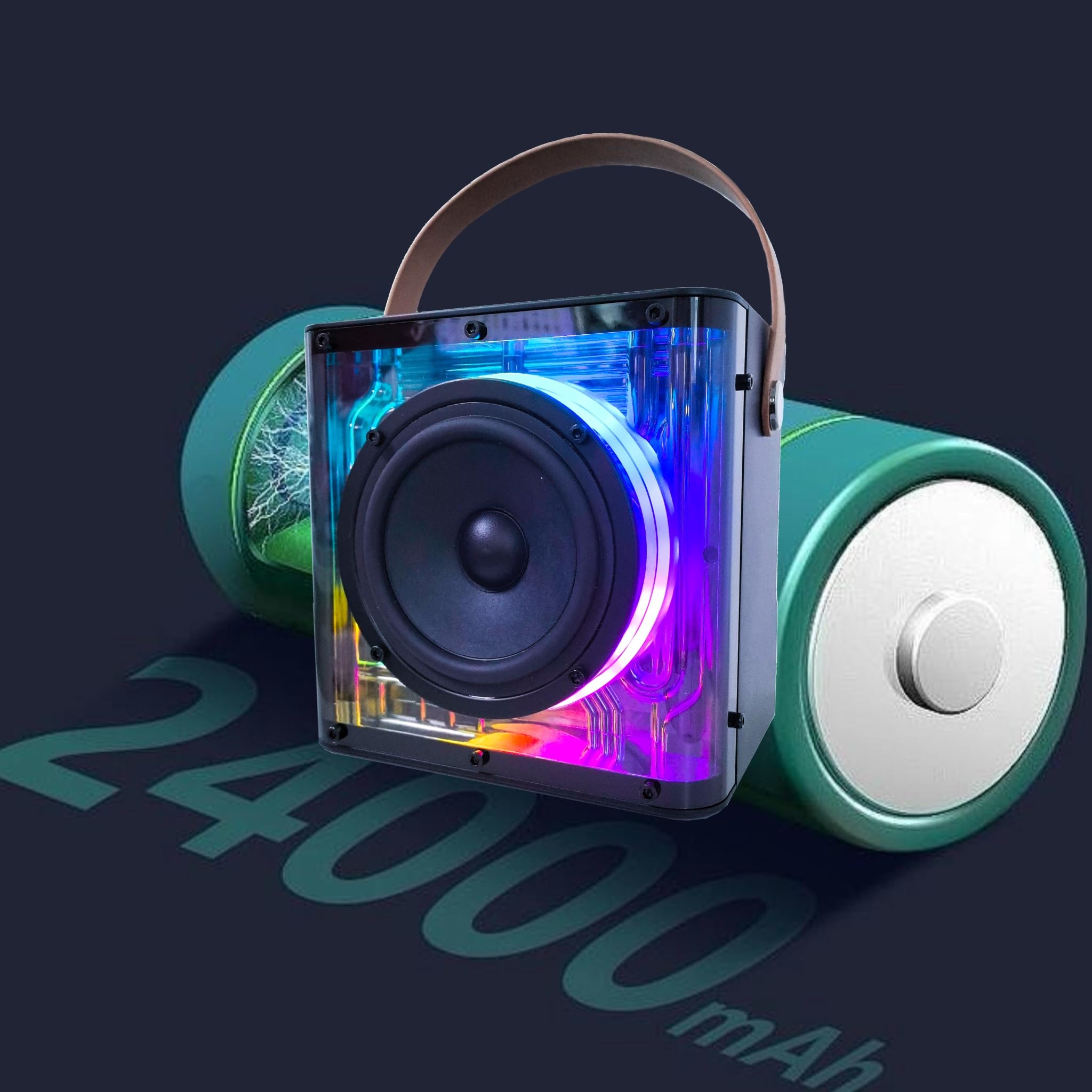 Máquina de karaoke con 2 micrófonos, sistema PA portátil con micrófonos inalámbricos, altavoz Bluetooth para fiestas para adultos y niños