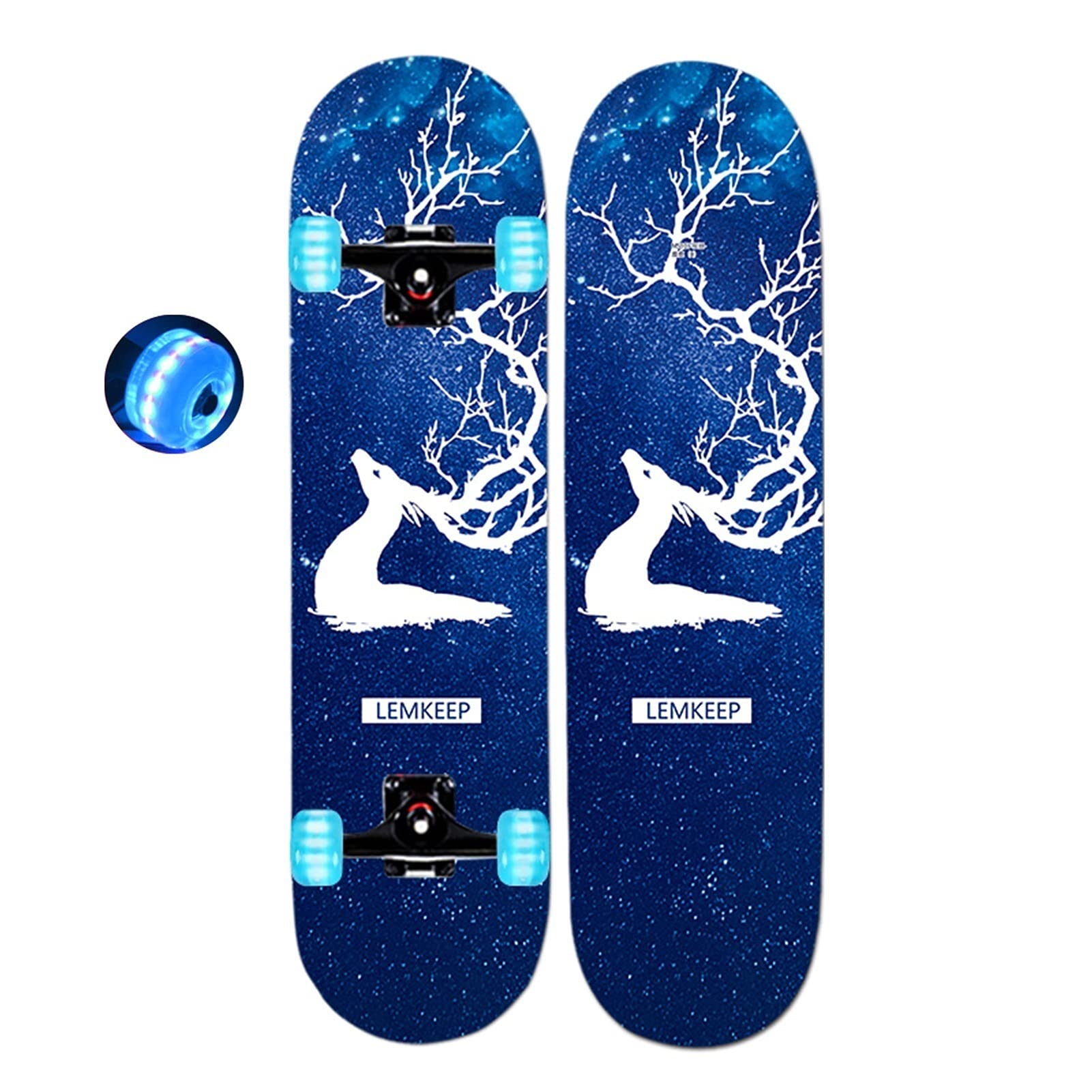 Amazon.co.jp: スケートボード かわいい 7層カエデ材 デッキ スケボー