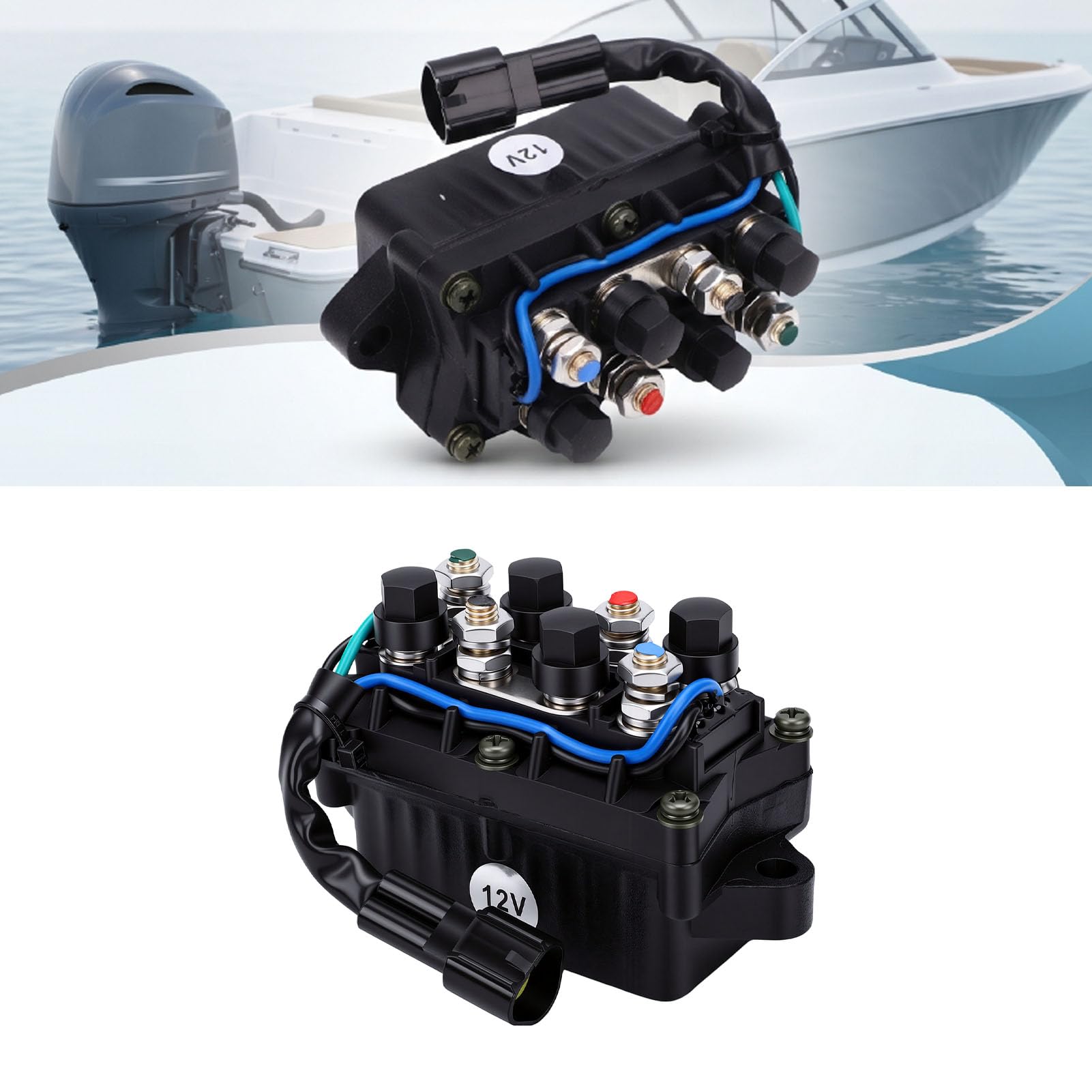 Akozon Przekaźnik Pochylenia Zasilania 61A 81950 01 00,12 V DC 61A ze