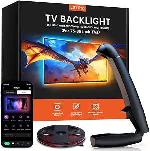FFJ TV LED Backlight 21.3ft – Lights Sync With TV Screen Colors, App Control, Music & Game Modes, For 90-100 Inch TVs