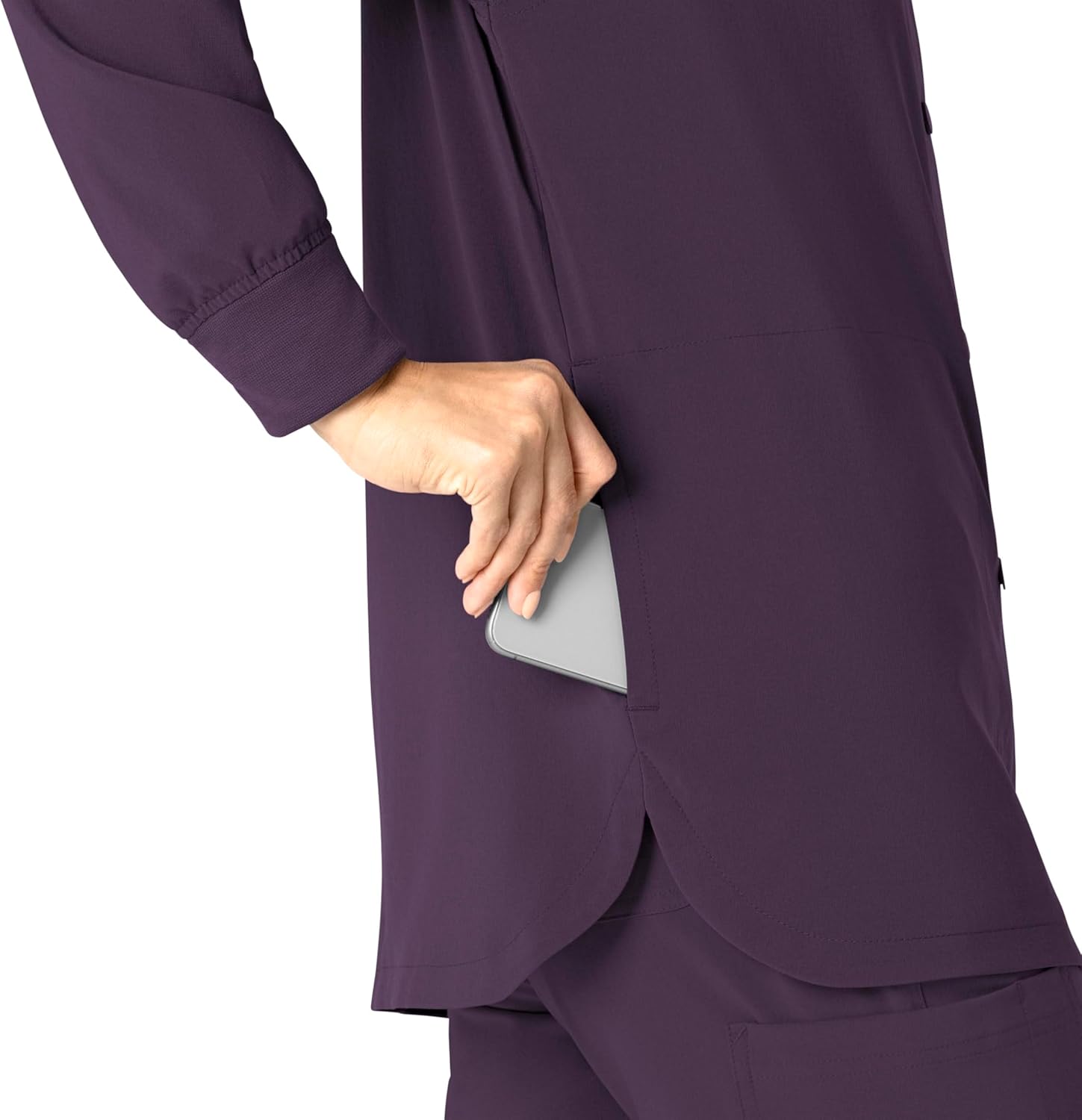 Carhartt Force Cross-Flex Women's Shirt Jacket - Black Plum, M - Image 9