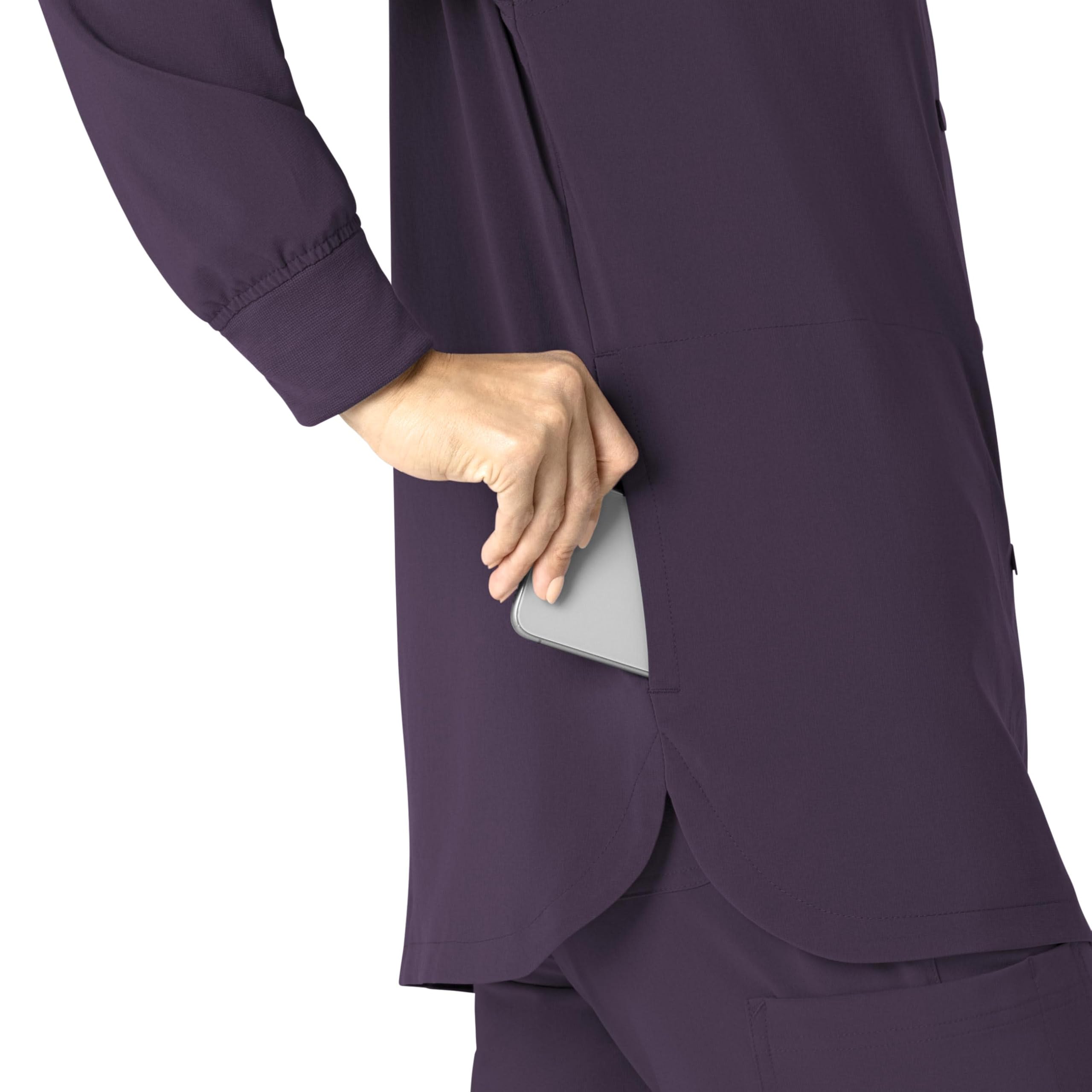 Carhartt Force Cross-Flex Women's Shirt Jacket - Black Plum, 3X