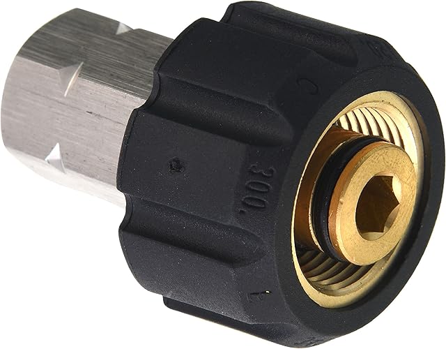 Tool Daily Pressure Washer Adapter, M22 Female to 3/8 Inch Female NPT Fitting, 5000 PSI