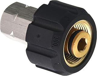 Tool Daily Pressure Washer Adapter, M22 Female to 3/8 Inch Female NPT Fitting, 5000 PSI