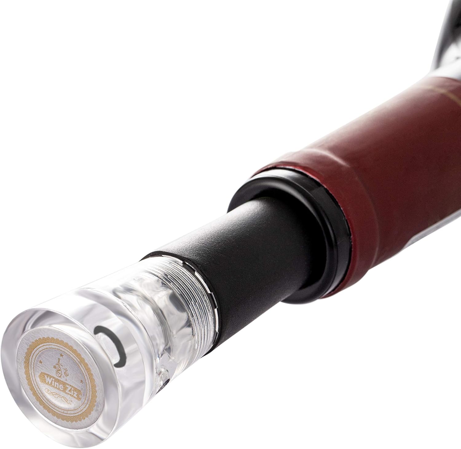 Black Friday - 70% OFF Wine Ziz Wine Pump Vacuum Stoppers With Built-in Vacuum Wine Saver Pump (Set Of 4) | Leak-free Wine Bottle Sealer | Wine Preserver Vacuum Pump | Reusable Air Remover Corks | Food-safe Silicone Caps