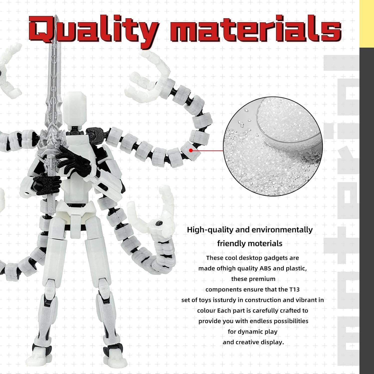 T13 Figurine articulée T13 robot ulti articulations 3D Iprié