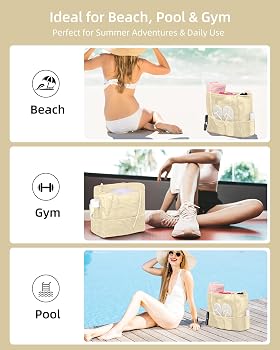 Amazon.com: ToKismet Mesh Beach Tote Bag Packable,2026 New 2-in-1