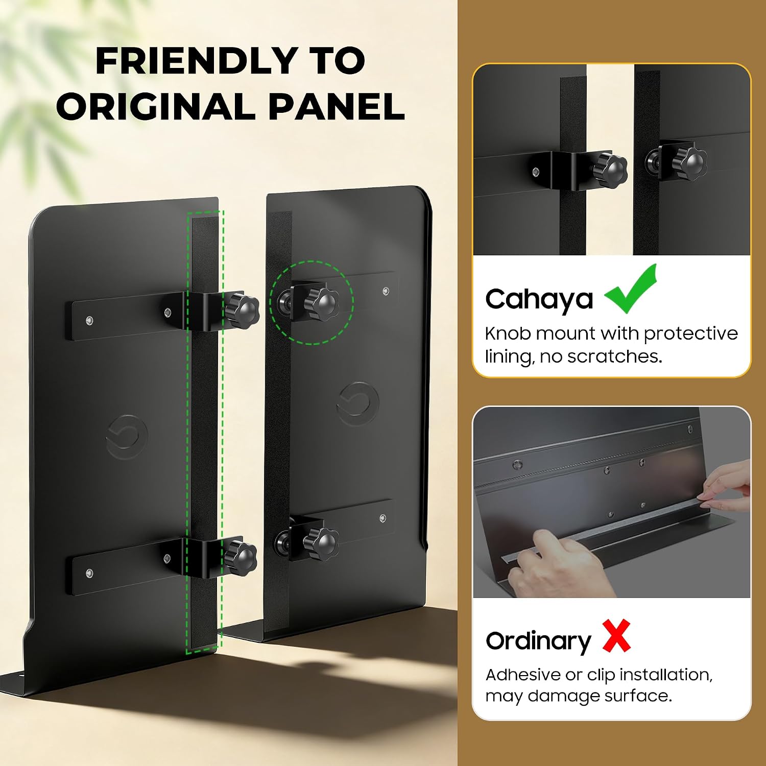 CAHAYA Music Stand Extenders Metal: Extension Panels Compatible with Solid Music Stands without Height or Width Limitations Design for Piano Violin Keyboard Group Performance 6.7×12.2 in