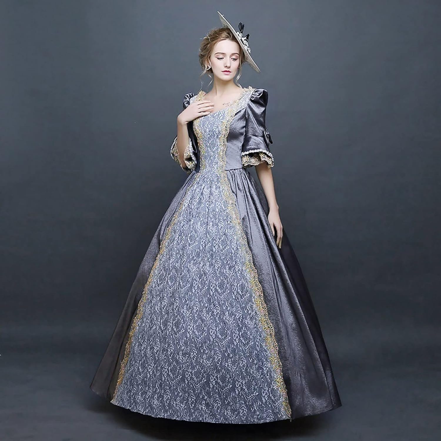 Womens Victorian Renaissance Dress 18th Century Rococo Baroque Marie Antoinette Ball Gown Plus Size Halloween Costumes