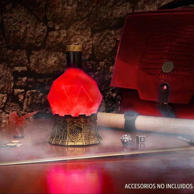 Foto 6 de 8 de ENHANCE Lámpara De Poción De Salud De Hechicero Para Juegos Con Brebaje Místico Giratorio