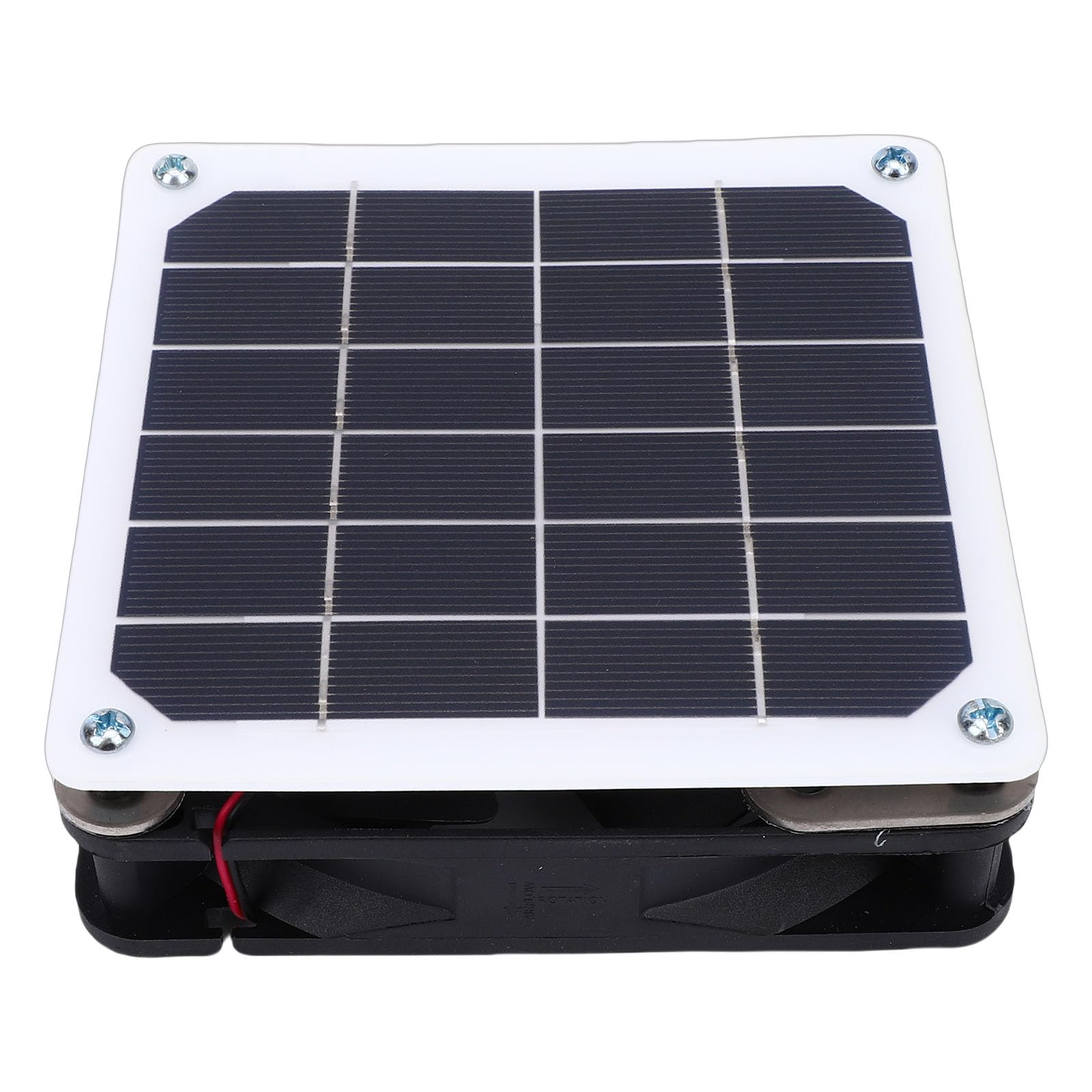 Qcwwy Ventilador de Ventilación Solar Extractor Solar 2 en 1 Ventilador con Energía para Invernadero Al Aire Libre Gallinero Electrodomésticos
