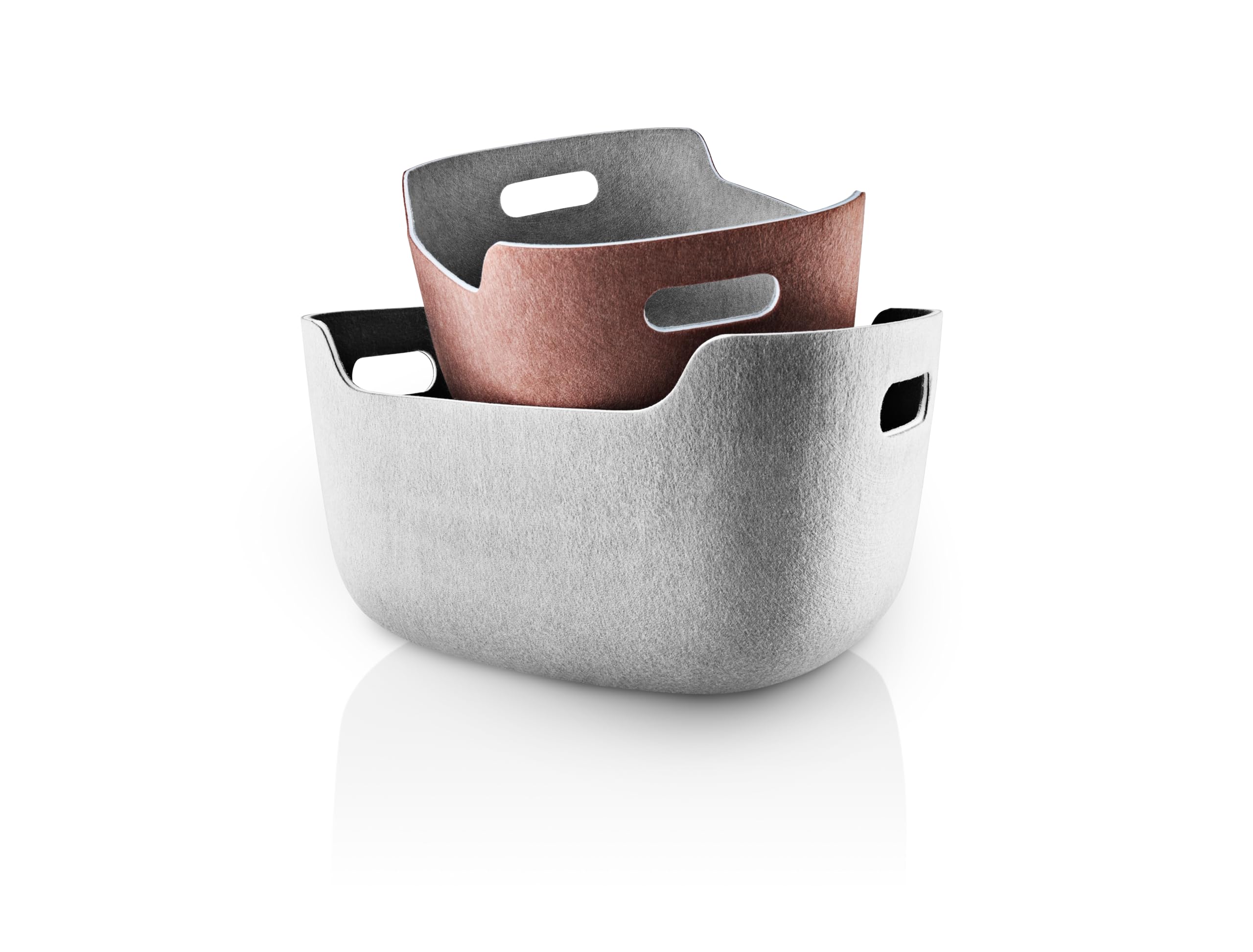 EVA SOLO | Cesta ordenada 48 x 35 x 26 cm chapa | Almacenamiento versátil para juguetes, libros y suministros de oficina | Hogar bien organizado con diseño y funcionalidad daneses | Estaño